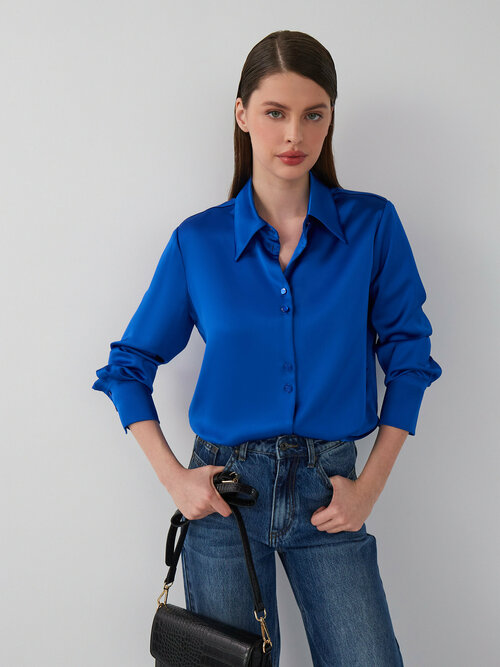 Блуза  Vittoria Vicci, размер S, синий