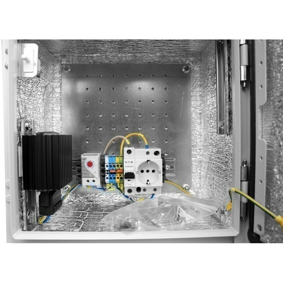Шкаф серверный ЦМО ЭКОНОМ (ШТВ-НЭ-3.3.21-3ВВА-Т1) настенный 7U 300x210мм пер.дв.стал.лист задн.дв.сп - фото №2