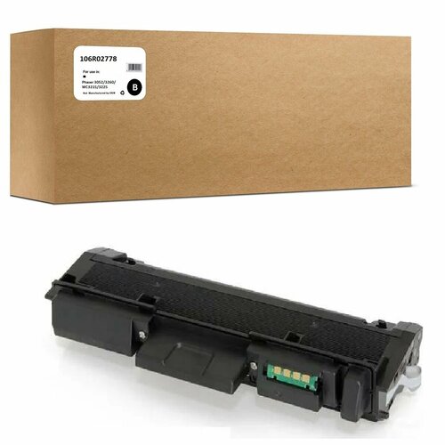 картридж xerox 106r02778 new chip phaser3052 3260 wc3215 3225 3k compatible Картридж 106R02778 для Xerox Phaser3052/3260/WC3215/3225 3K Compatible (совместимый)