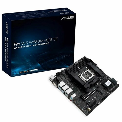 Материнская плата ASUS PRO WS W680M-ACE SE, LGA1700, Intel W680, Micro ATX full size bracket motherboard 20pin to 2 ports usb 3 0 female back panel header connector cable adapter with pci slot plate