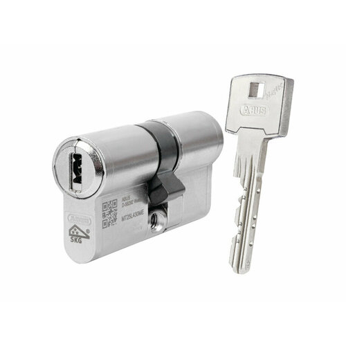 Цилиндр ABUS Magtec 2500 ME ключ-ключ (размер 35х30 мм) - Никель цилиндр abus magtec 2500 me ключ ключ размер 30х30 мм никель