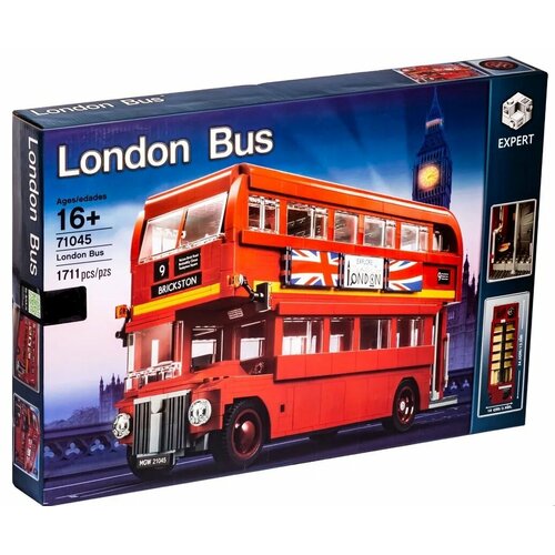 Конструктор KING Лондонский автобус, 1711 деталей конструктор lego creator 40220 лондонский автобус 118 дет