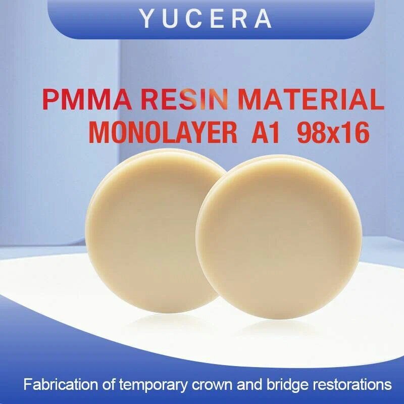 Стоматологический циркониевый блок Yucera PMMA Monolayer A2 98х13