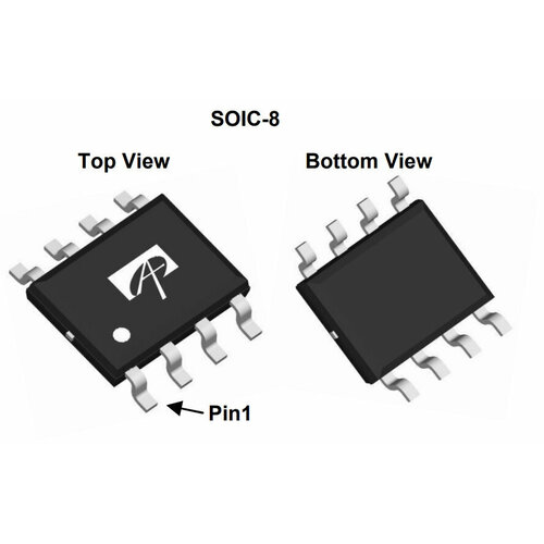 Микросхема AO4806 Dual N-Channel MOSFET 30V 9.4A SO-8