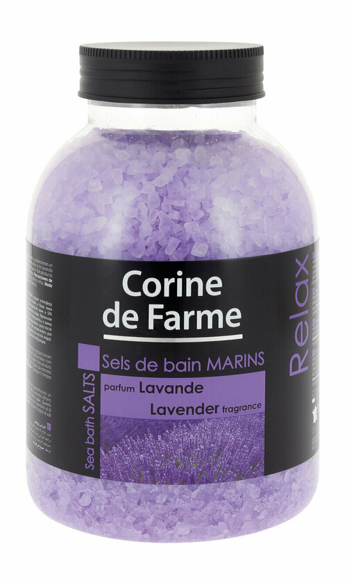 Морская соль для ванны с ароматом лаванды Corine de Farme Sea Bath Salts Parfum Lavande