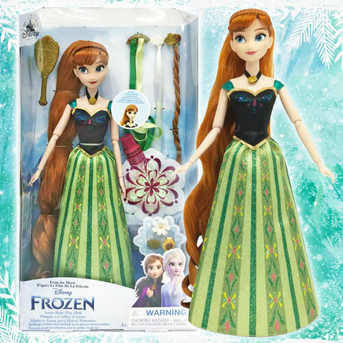 Кукла Анна Disney Frozen Магия волос набор игровой disney frozen домик с куклой анна 9см аксессуары