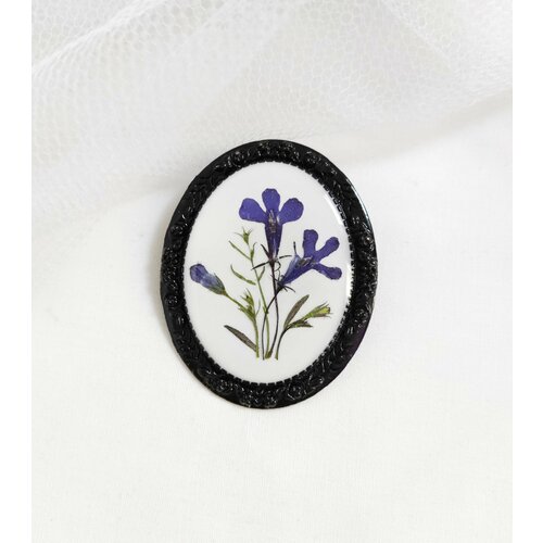 Брошь, лиловый, фиолетовый женская винтажная брошь с эмалью белая брошь с трехмерным цветком в форме ветки