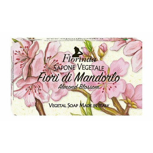 Мыло с ароматом цветка миндаля Florinda Soap Almond Blossom