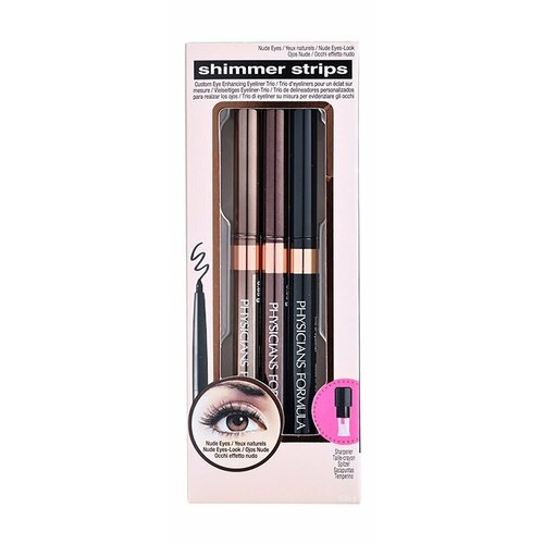 Набор гелевых карандашей для глаз Physicians Formula Shimmer Strips Custom Eye Enhancing Eyeliner Trio-Nude Eyes 4pairs glitter eyeliner eyelash sticker waterproof reusable false eyelashes eyeliner stickers cat eye makeup party essentials