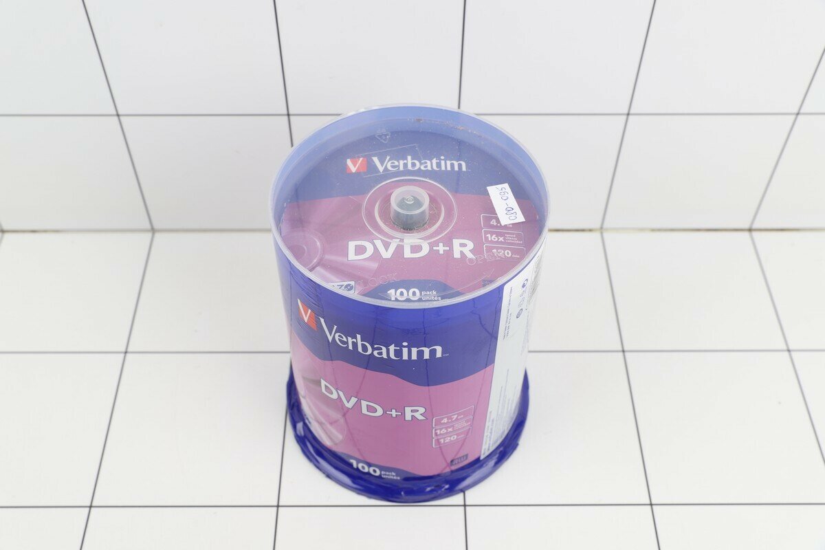 диски dvd+r 4.7Gb 16x Matte Silver Verbatim - фото №7