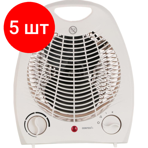 Комплект 5 штук Тепловентилятор Centek CT-6002 10002000Вт 3 режима защита от перегрева 1223000₽