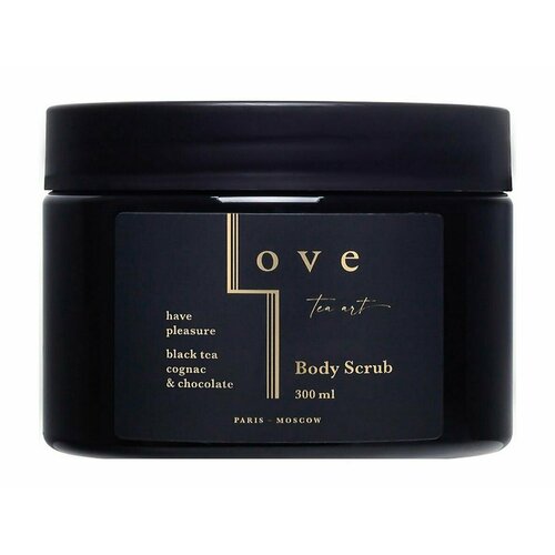 Скраб для тела с ароматом черного чая, коньяка и шоколада Love Tea Art Body Scrub Black Tea and Cognac Chocolate