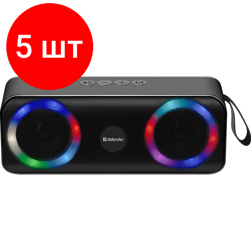 Комплект 5 штук Акустическая система Defender Q1 10Вт LightBTFMUSBTFAUX 934800₽