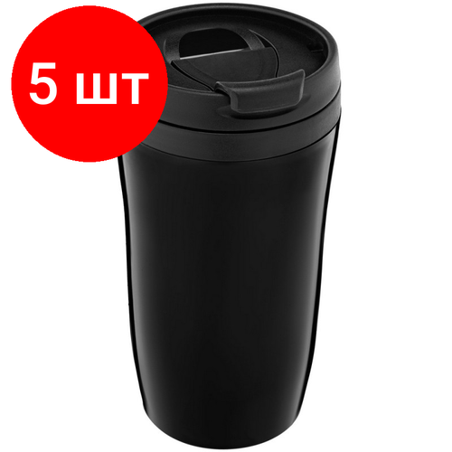 Комплект 5 штук, Термостакан Sagga, черный 11390.30
