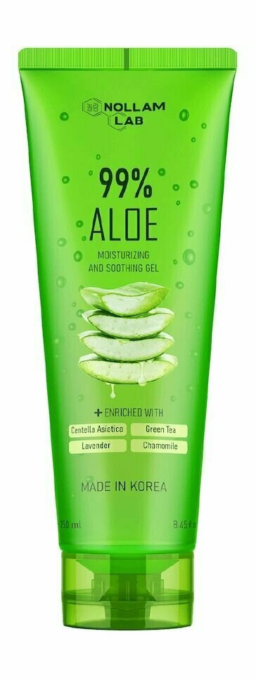 Увлажняющий и успокаивающий гель с соком алоэ Nollam Lab 99.2% Aloe Moisturizing and Soothing Gel