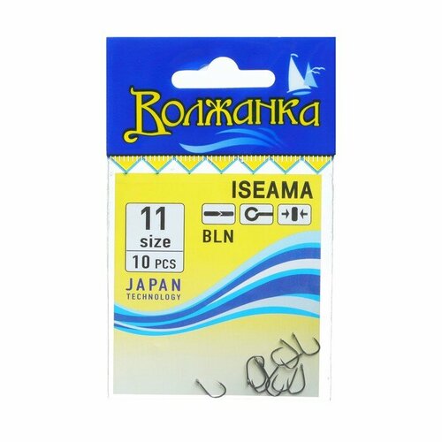фото Крючки волжанка iseama №11, 10 шт volzhanka