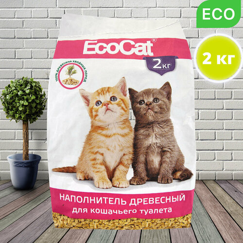 Древесный наполнитель Eco Cat