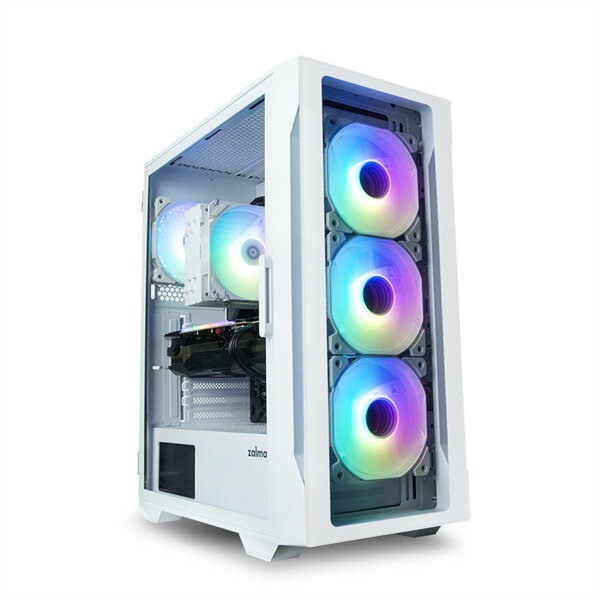 Корпус MidiTower Zalman I3 NEO TG White, RGB fan, без БП