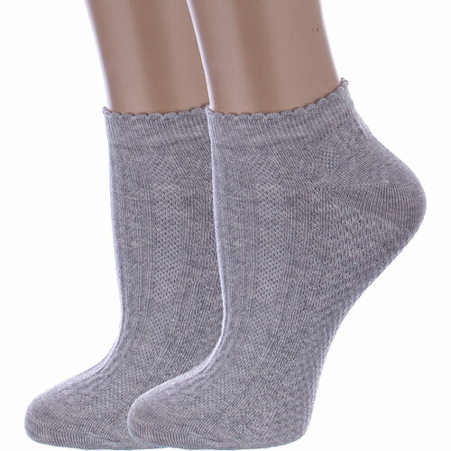 фото Носки красная ветка, 2 пары, размер 23-25, серый
