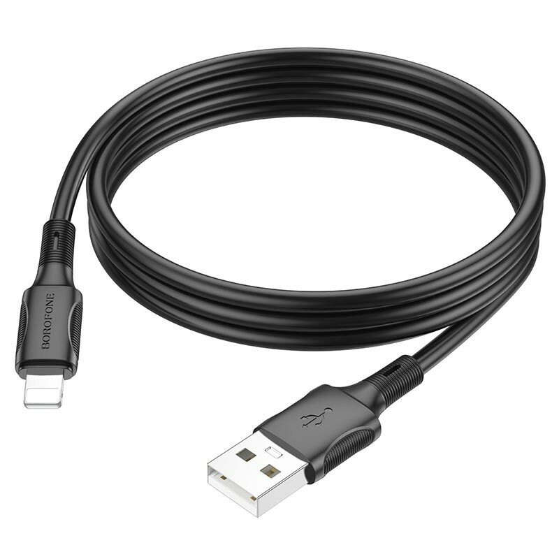 Usb Кабель-зарядка Lightning Borofone BX80 2.4A 1м черный