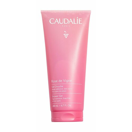 Гель для душа с ароматом розы, ревеня и мускуса Caudalie Shower Gel Rose De Vigne