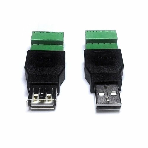фото Удлинитель usb по витой паре kroks 1306 комплект мама и папа