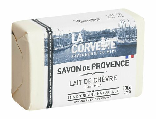 Туалетное мыло с козьим молоком La Corvette Savon de Provence Lait de Chevre