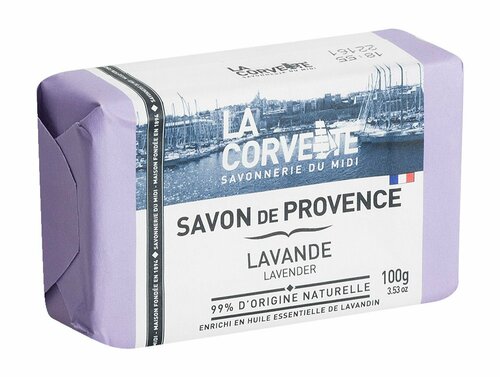 Туалетное мыло с ароматом лаванды La Corvette Savon de Provence Lavande