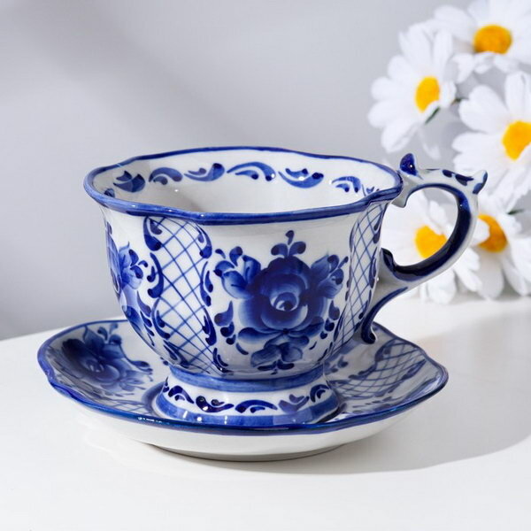 фото Чайная пара "Мечта", гжель