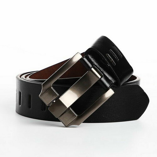 фото Ремень сима-ленд, размер 110, черный сима-лэнд