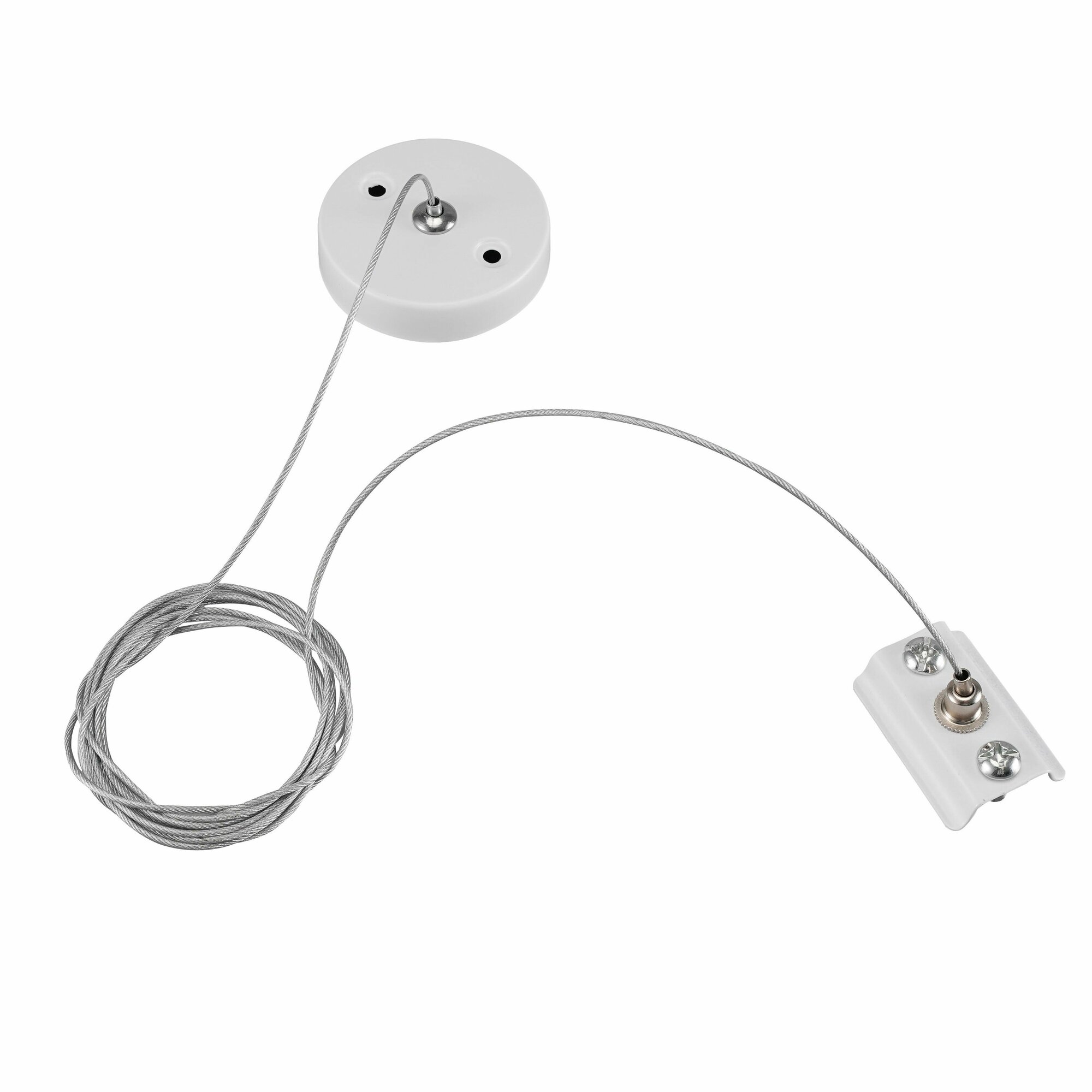 фото Подвес тросовый для однофазного накладного шинопровода белый Argento LTP-AC002-W