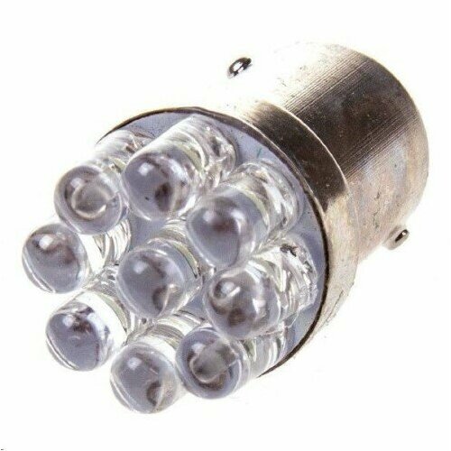 Лампа 1-конт. 12V P21W S25 9 LED с цок. BA15s
