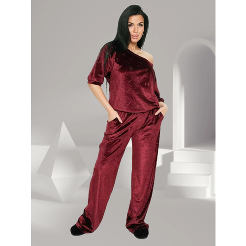 Комплект одежды ИСА-Текс, размер 46, бордовый костюм иса текс размер 46 бордовый