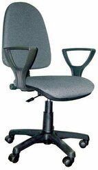 Кресло офисное престиж RU (GTP, PL56 крестовина пластик, С-73) св.сер.