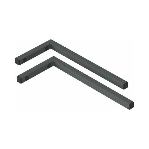 Кронштейн Г-обр. 430х200 в компл 2 шт. Серый BAS