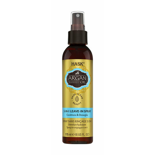 Несмываемый спрей 5-в-1 с аргановым маслом Hask Argan Oil 5-in-1 Leave-in Spray