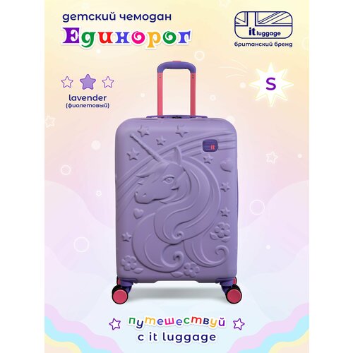 фото Чемодан-каталка it luggage, ручная кладь, 37х54х23 см, 2.4 кг, фиолетовый