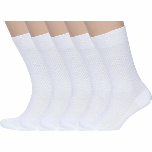 фото Носки rusocks, 5 пар, размер 29, белый
