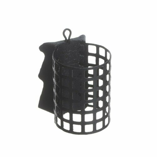 фото Груз-кормушка металлическая x-feeder me alligator m perfo, цвет matt black, 100 г, 40 мл (комплект из 6 шт)