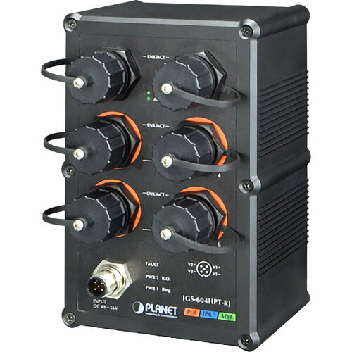 poe расширитель planet ipoe e302 ip67 rated industrial 1 port 802 3bt poe to 2 port 802 3at poe extender 40 75 degrees c ik10 impact protection 3 x waterproof cable glands included Коммутатор/ PLANET IP67-rated Industrial L2+ 4-Port 10/100/1000T 802.3at PoE + 2-Port 10/100/1000T Managed Ethernet Switch(-40~75 degrees C), ERPS Rin