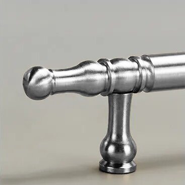 Ручка-рейлинг мебельная фигурная 220 мм, серебро, 1 шт. - фотография № 2