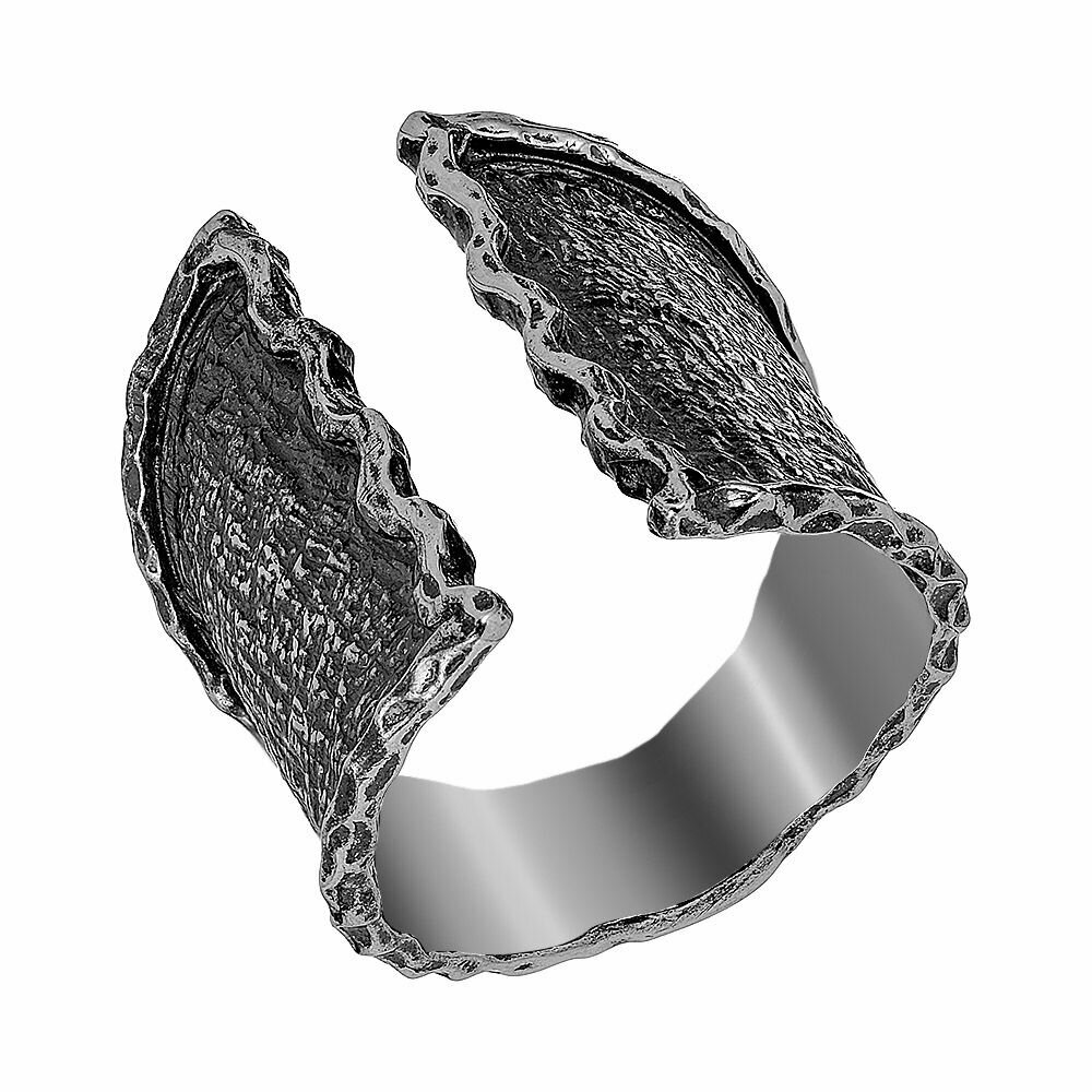 Перстень UVI Ювелирочка Серебряное кольцо с чернением, серебро, 925 проба, оксидирование