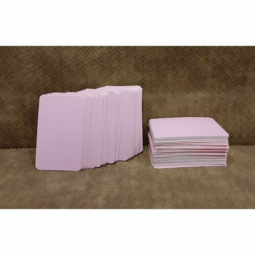 Карточки для записи иностранных слов 8,7х5,2 см, 200 шт, розовые
