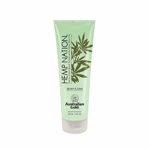 AUSTRALIAN GOLD Скраб-Эксфолионт для душа Hemp Nation Agave & Lime & Scrub Sea Salt