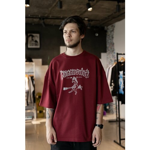 фото Футболка бордшоп#1, размер xl, бордовый