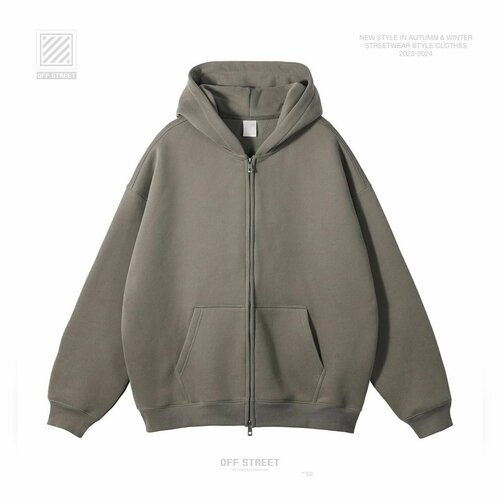 фото Толстовка off street, размер xxl, серый