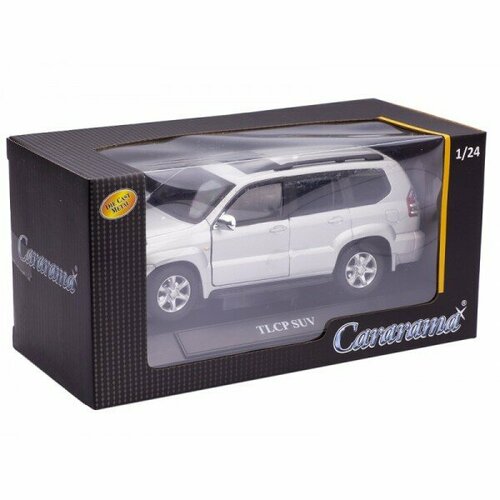 Машинка Cararama Toyota Land Cruiser Prado TLCP SUV серебристый 1/24, арт.30188