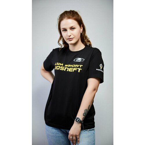 фото Футболка lada, размер xxl, черный