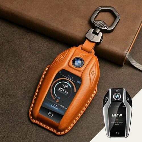Изображение товара Чехол кожаный для смарт ключа BMW с экраном