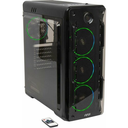 Корпус ATX HIPER OB, без БП, черный корпус atx hiper pb81 midi tower без бп черный